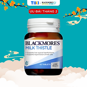 Viên Uống Hỗ Trợ Bảo Vệ Và Phục Hồi Tế Bào Gan Blackmores Milk Thistle Lọ 42 Viên