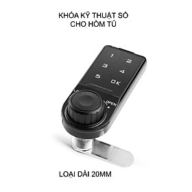 Khóa số điện tử dùng cho hòm tủ, ngăn kéo bàn, có thể thay đổi mã số, dài 20mm hoặc 30mm tùy chọn