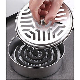 Mua Khay Đựng Nhang Muỗi Inox Có Nắp Đậy