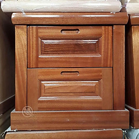 Mua Tủ Kệ (Táp) Đầu Giường Đẹp gỗ xoan sồi tự nhiên 2 ngăn kéo rộng 40x cao60