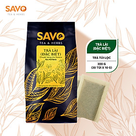 Trà Lài Đặc Biệt SAVO Tea Túi 300gram (Special Jasmine Tea)-Túi 30 gói x 10gr