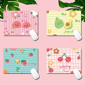 Miếng lót chuột cao su mouse pad siêu nhạy họa tiết trái cây dễ thương
