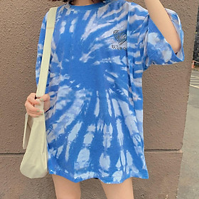 Áo Thun Loang Tie Dye Heart Phản Quang Unisex