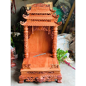 Bàn thờ ông địa ông thần tài gỗ hương đá siêu víp kt 69×81×127cm