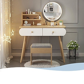 Mua Bộ bàn ghế trang điểm kèm gương  bàn phấn BAH002.