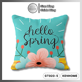Mua Gối Sofa Họa Tiết Summer - Gối Tựa Lưng Sofa Trẻ Trung Hiện Đại  Trang Trí Nhà Cửa - Chất Liệu Vải Bố - Kích Thước 45x45cm