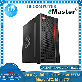 Hình ảnh Vỏ máy tính Case eMaster E6772 (Micro ATX, Mini ITX) - Hàng chính hãng Hằng Thịnh phân phối