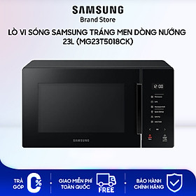 Mua Lò vi sóng tráng men Samsung Công nghệ chiên nướng Grill Fry Dung tích 23 L Màu Đen MG23T5018CK - Hàng chính hãng