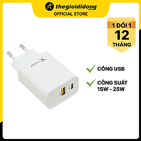 Mua Adapter sạc 2 cổng Type C PD QC3.0 18W Xmobile QP-1EU Trắng - Hàng Chính Hãng