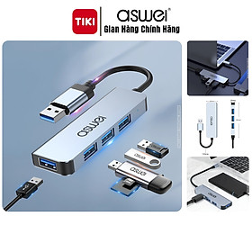 Mua Hub Type C Và Hub USB 3.0 ASWEI 4 in 1 To 4 USB 3.0 - Hàng Chính Hãng