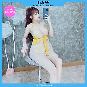 Hình ảnh Đồ Ngủ Hai Dây Lụa Satin Phối Ren Cao Cấp Sexy Quyến Rũ Thương Hiệu Baw, Chất Liệu Lụa Mát Mịn Nhẹ Nhàng Cực Kỳ Lôi Cuốn NT709 (hình thật shop tự chụp)