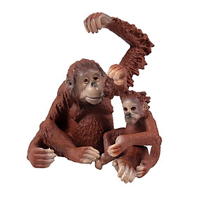 2pcs Gibbon Monkey Model Children Cognitive Toy Figurine Fairy Garden Decor