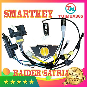 Trọn Bộ Khoá Smartkey Xe Dành Cho Raider / Satria 150cc có mở yên điện
