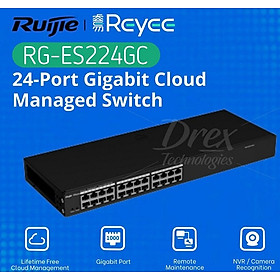 Mua Thiết Bị Chia Mạng Switch Ruijie Reyee RG-ES224GC 24-Port Gigabit Smart - Hàng chính hãng