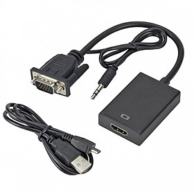 Bộ chuyển đổi VGA sang HDMI có Audio