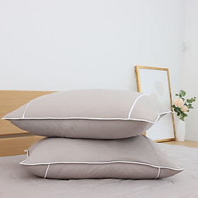 Vỏ Gối Nằm Chần bông K-Bedding by Everon KNTS và KNSS chất Ice-soft 45x65cm thoáng mát, kháng khuẩn (1 cặp)