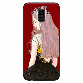 Ốp Lưng Dành Cho Điện Thoại Samsung Galaxy J6 2018 - Anime Cô Gái Đeo Vương Miện