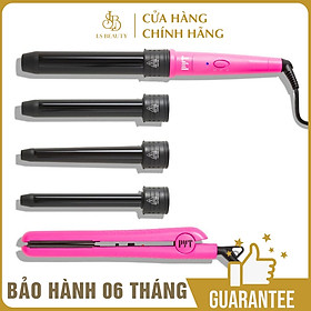 Bộ Máy Duỗi Uốn PYT Sasha (2trong1) - Set Sasha Kit - Kèm Đầu Uốn 3 Kích Cỡ