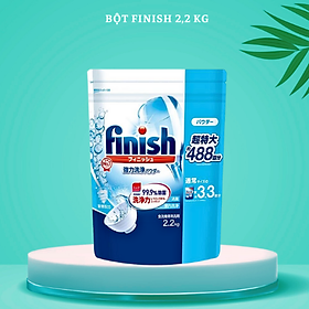 Bột rửa bát Finish túi 2,2kg dùng cho máy rửa chén bát