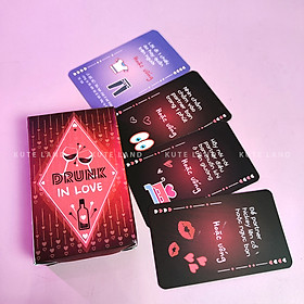 Hình ảnh [Che Tên] Bộ bài Drinking Game Drunk In Love 55 Lá Bài Dành Cho Cặp Đôi Tình Yêu Hẹn Hò 18+ Câu Hỏi Gợi Cảm