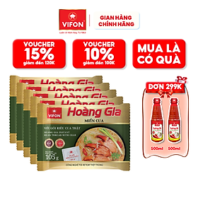 Thùng 18 gói Hoàng gia Miến cua 105gr/gói