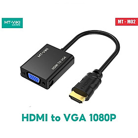 Mua Cáp chuyển đổi HDMI sang VGA cho hình ảnh sắc nét hỗ trợ độ phân giải 1080P  Cắm tự nhận  Chiều dài cáp 20cm - Hàng chính hãng