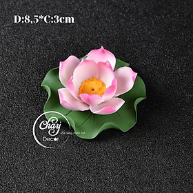 Mua Hoa Sen Gốm Sứ Cao Cấp Dùng Cắm Nhang Trang Trí Lũa  Tượng  Đèn Led Tiểu Cảnh Hàng Loại I