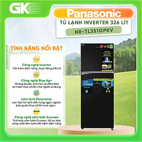 Tủ lạnh Panasonic Inverter 326 lít NR-TL351GPKV - Chỉ giao tại HCM