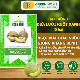 Mua Hạt Giống Dưa Lưới Ruột Xanh Lai F1 Greenhome  Gói 10 Hạt  Dễ Trồng Quanh Năm  Nảy Mầm Cao  T28