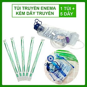 Mua Bộ Dụng Cụ Thải Độc Đại Tràng  Túi Truyền Enema Kèm Dây Truyền (Combo 1 Túi + 5 Dây)