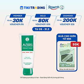 Sữa rửa mặt ngăn ngừa mụn Acnes Creamy Wash 100g