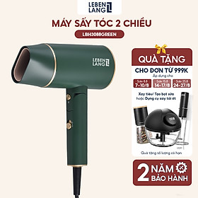 Máy sấy tóc LEBENLANG 2 chiều nóng lạnh, gấp gọn tiện lợi, chống xơ rối tóc bằng công nghệ ion, 2100W