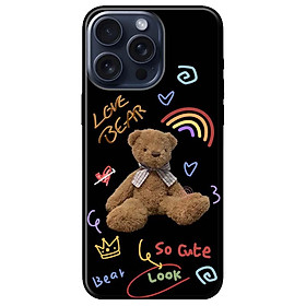 Ốp lưng dành cho Iphone 15 - Iphone 15 Plus - Iphone 15 Pro - Iphone 15 Pro Max - Chú Gấu Love Bear - Hàng Chính Hãng