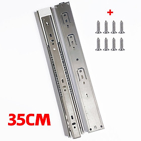 Mua Bộ 2 Phụ Kiện Ray Cửa Lùa Thanh Trượt Đỡ Ngăn Kéo Tủ Quần Áo Nhấn Mở Inox Giảm Chấn Chịu Lực Chống Va Đập Cao Cấp