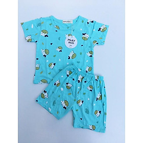 Bộ cộc tay Minky Mom in hình thun lạnh cho bé từ 5kg-19kg [HÀNG CHUẨN