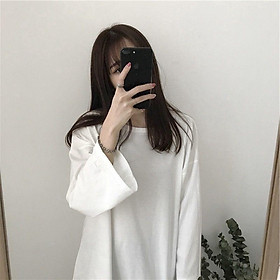 Basic Tee - Áo Thun Trơn Tay Dài SmileZ Unisex Form Rộng Nam Nữ Phong Cách Ulzzang dễ thương