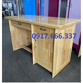 Bàn làm việc dành cho văn phòng gỗ thông cao cấp 1m2