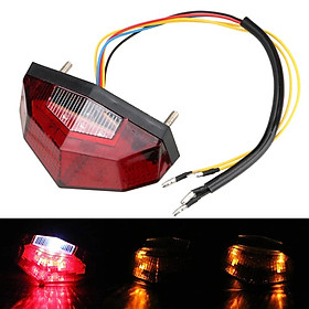 12V Red Universal Motorcycle LED Lamp Brake Stop Tail Light Signal Indication Lamp