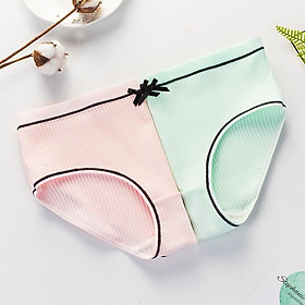 Combo 2 Quần Lót Cotton Gân Tăm Tre Cao Cấp GT1