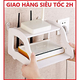 Kệ gắn tường đựng set top box TV, wifi, đầu thu