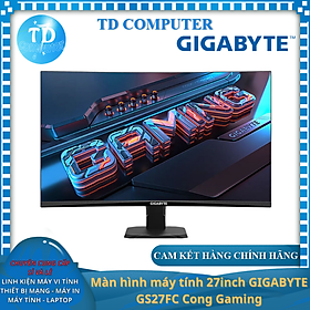 Mua Màn hình máy tính 27inch GIGABYTE GS27FC Cong Gaming (23.8  VA FHD 180Hz  HDMI+DisplayPort) - Hàng chính hãng Viễn Sơn phân phối