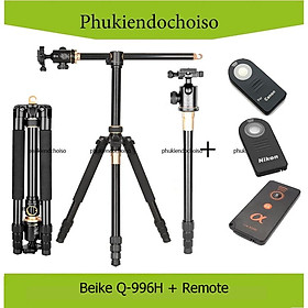 Chân máy ảnh Beike System Go Q-996H + Remote cho máy ảnh, Hàng chính hãng
