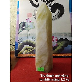Trụ đá phong thuỷ Thạch Anh Vàng thiên nhiên
