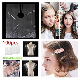 100PCS Disposable Salon Barber Gown Cloth Hair Cutting Cloak Hairdressing Cape