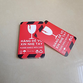 Decal hàng dễ vỡ 11cm [SET 100 tờ]