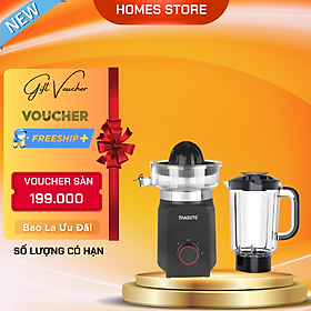 Máy Xay Sinh Tố Kiêm Máy Vắt Cam Masuto 1.25 Lít Công Suất 700 W - Hàng Chính Hãng