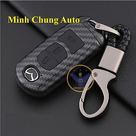 Ốp móc chìa khóa cacbon xe Mazda 3, 6, CX5