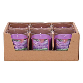 Hộp 6 Ly Nến Thơm Votives Hương Oải Hương Miss Candle FtraMart NQM0413 (Tím)