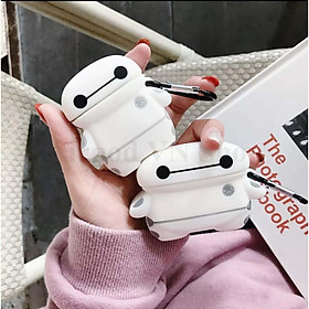 Bao Case Ốp dành cho Airpods 1/2, Airpods Pro silicon 3D Big hero 6 Baymax cao cấp