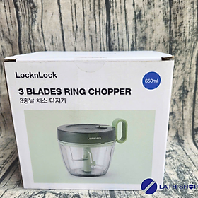 Mua Dụng Cụ Băm Rau Củ Quả  Xay Hành Tỏi LocknLock 3 Lưỡi Dao Sắc Bén CKS313-650ml - Hàng Chính Hãng